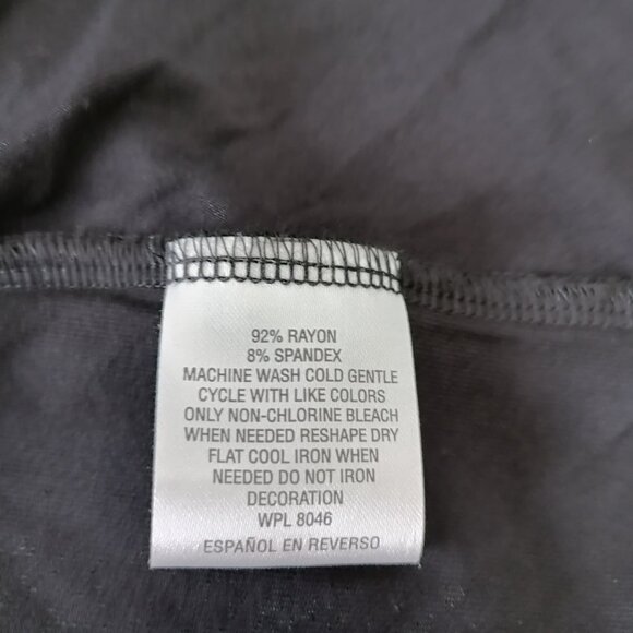 Style & Co. Womens Black Cold Shoulder Sleeve Embroidered A-Line Dress Size XL - Picture 7 of 8